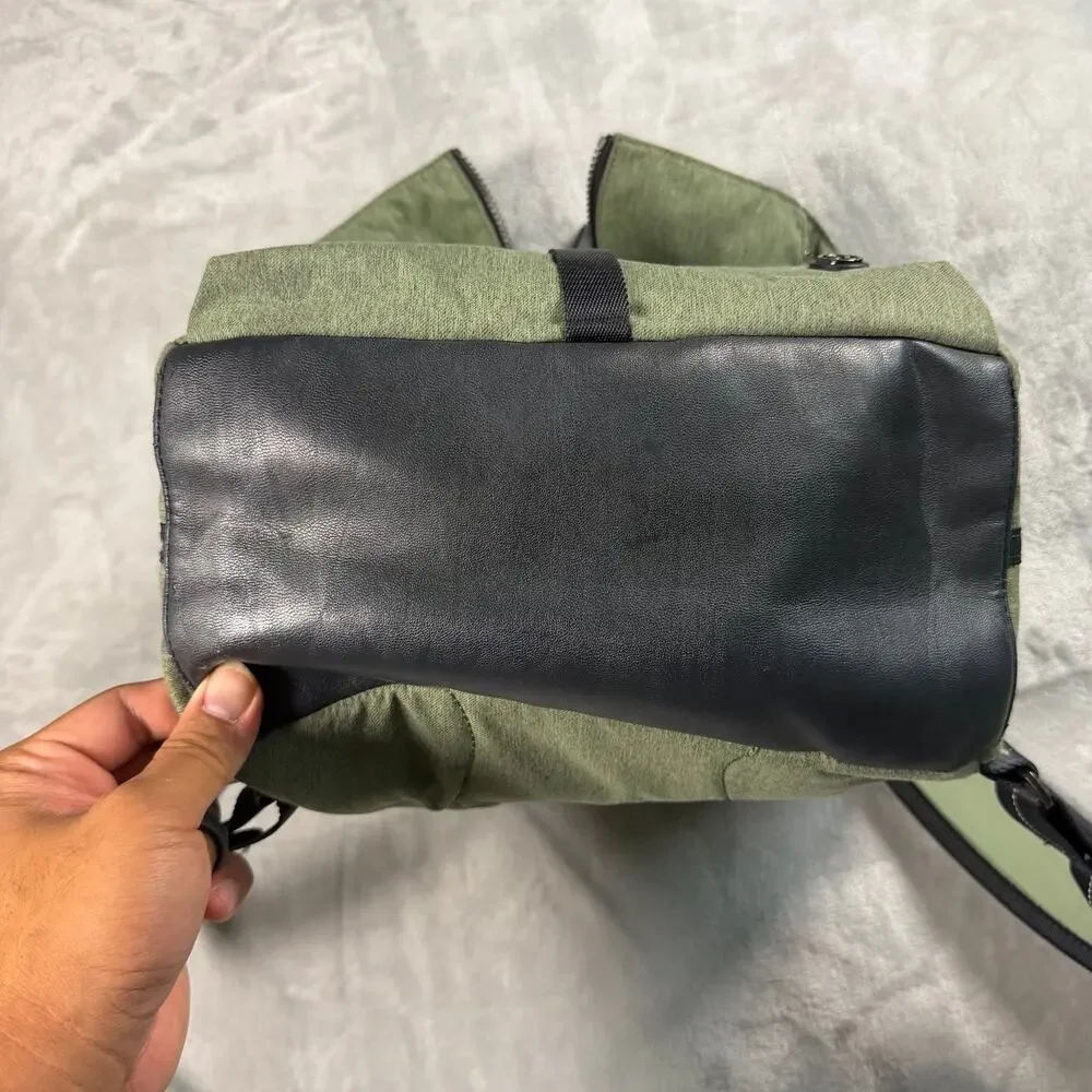 Lululemon Green Roll Top Backpack Everyday Laptop Travel Bag Olive